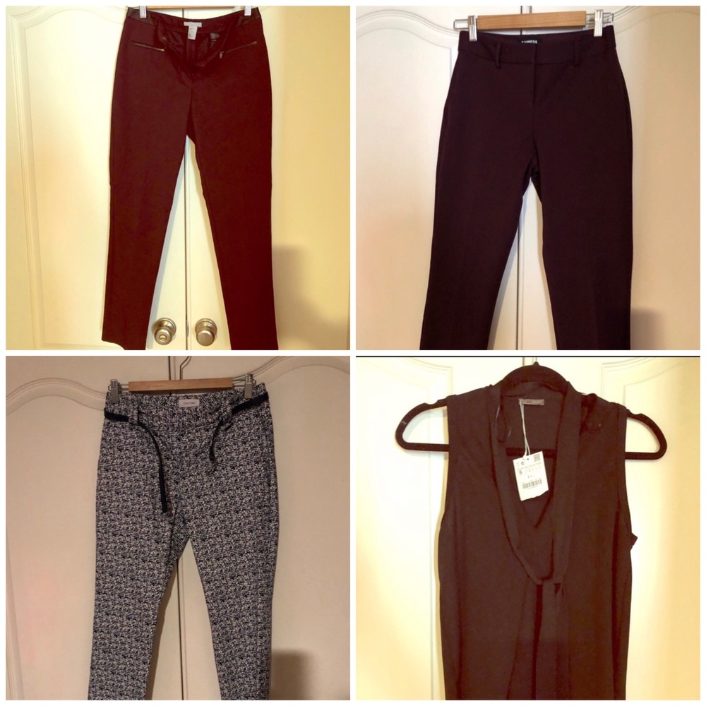 Pants and bonus Zara asymmetric top 😁